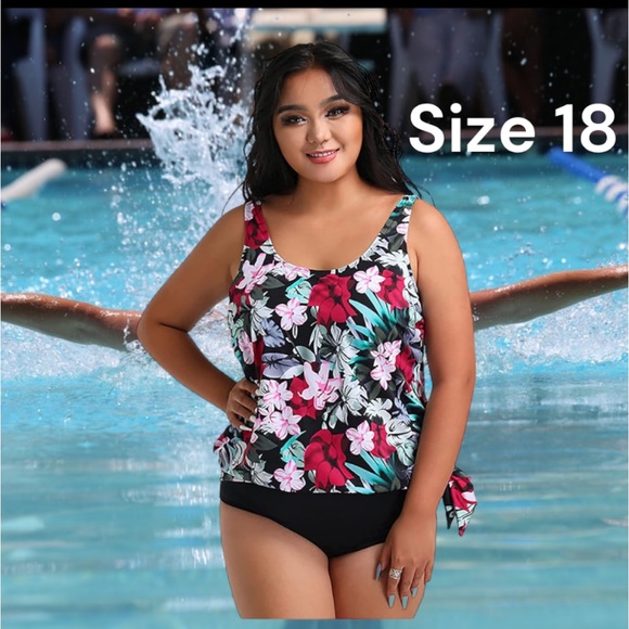 NWT Tankini Swimsuit Top Size 18 - Picture 1 of 7
